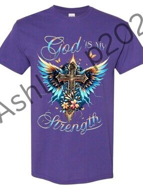 God Is My Strength Unisex Short Sleeve Graphic Tee